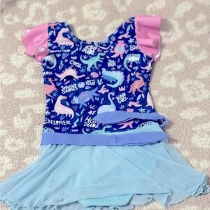 Dinosaur print leotard